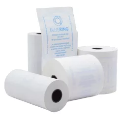   Hőpapír 57 mm széles, 18fm hosszú, cséve 12mm, 10 tekercs/csomag, ( 57/40 ) BPA mentes Bluering®