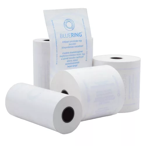 Hőpapír 57 mm széles, 27fm hosszú, cséve 12mm, 10 tekercs/csomag, ( 57/50 ) BPA mentes Bluering®
