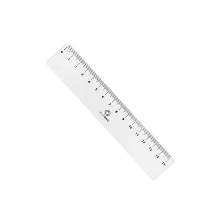 Vonalzó 15 cm, műanyag Bluering®