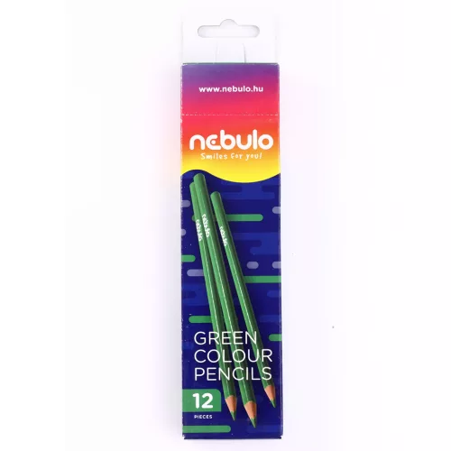 Színes ceruza, háromszög, Nebulo zöld